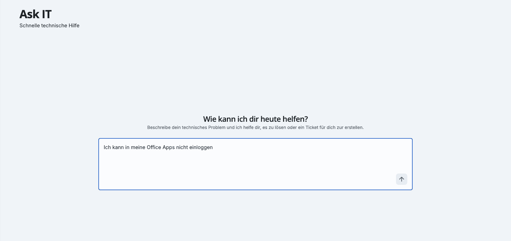 Ask IT Home Interface